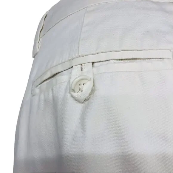 Gap Original White Khaki Original Boy Cut Wide Leg Distressed Trouser Style Pant - Picture 13 of 16